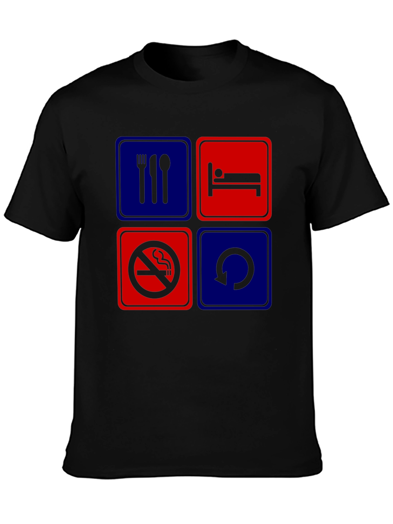 Eat Sleep Repeat Graphic T-Shirt