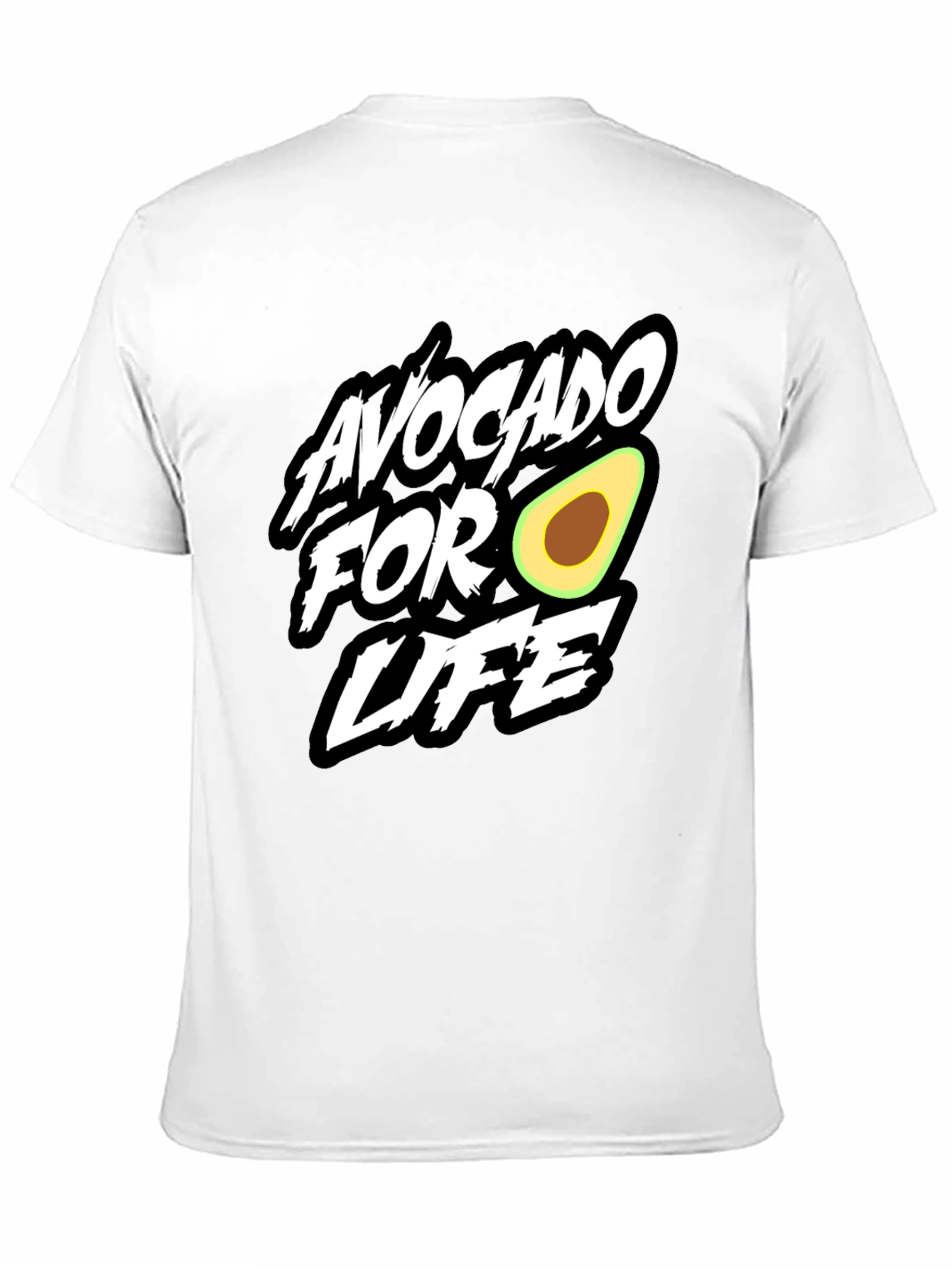 Avocado For Life Graphic Black T-Shirt
