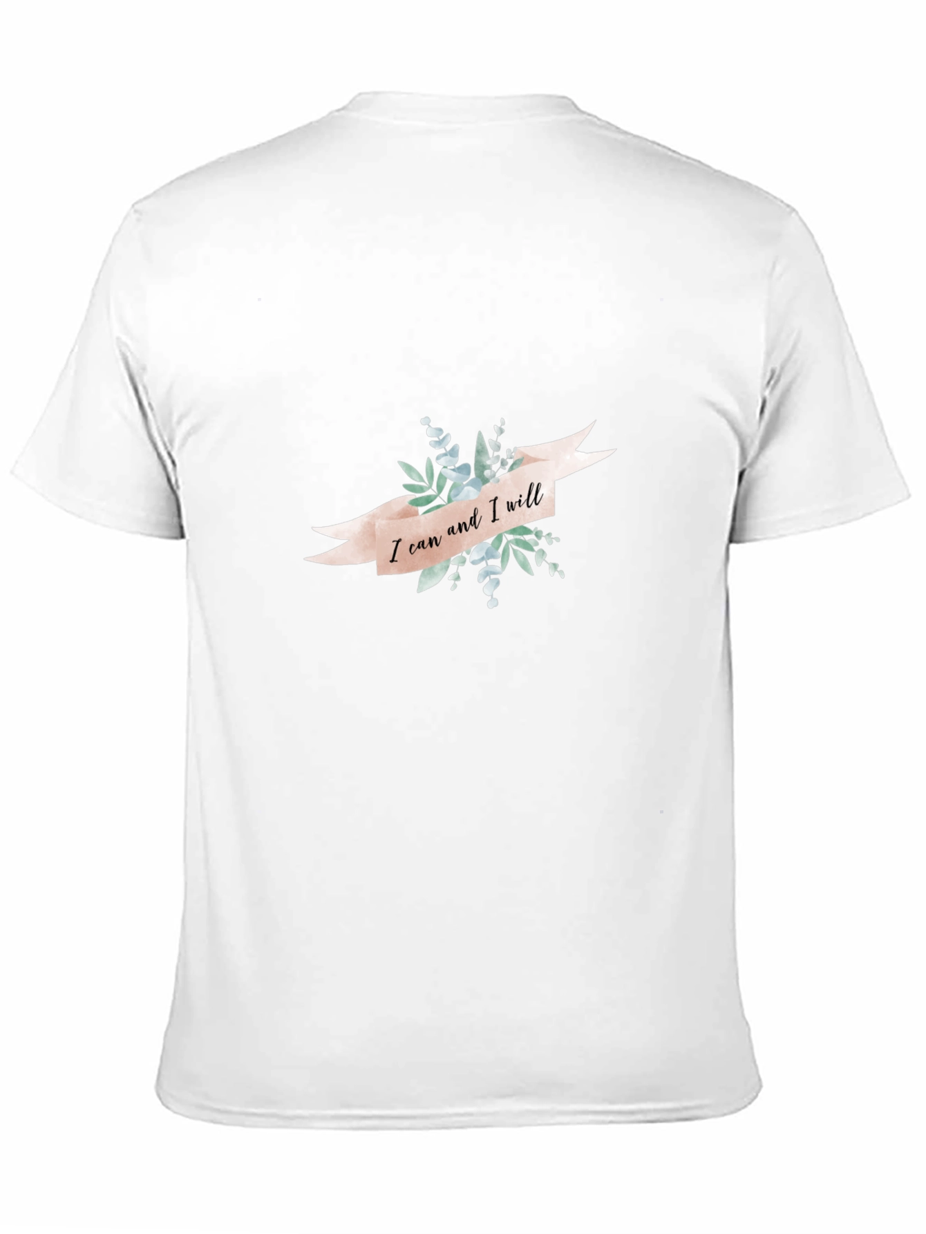 I Can and I Will Motivational Graphic T-Shirt