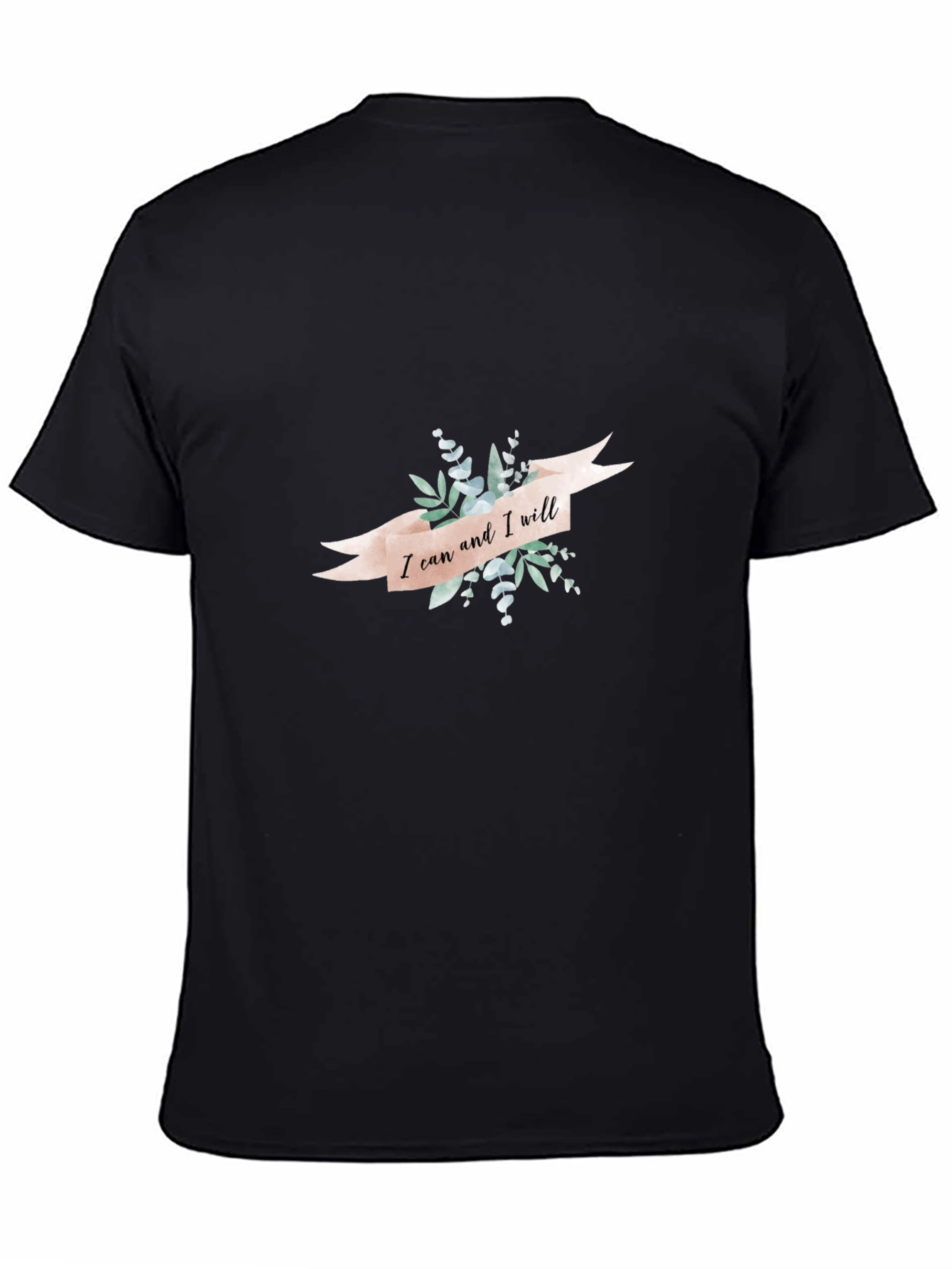 I Can and I Will Motivational Graphic T-Shirt
