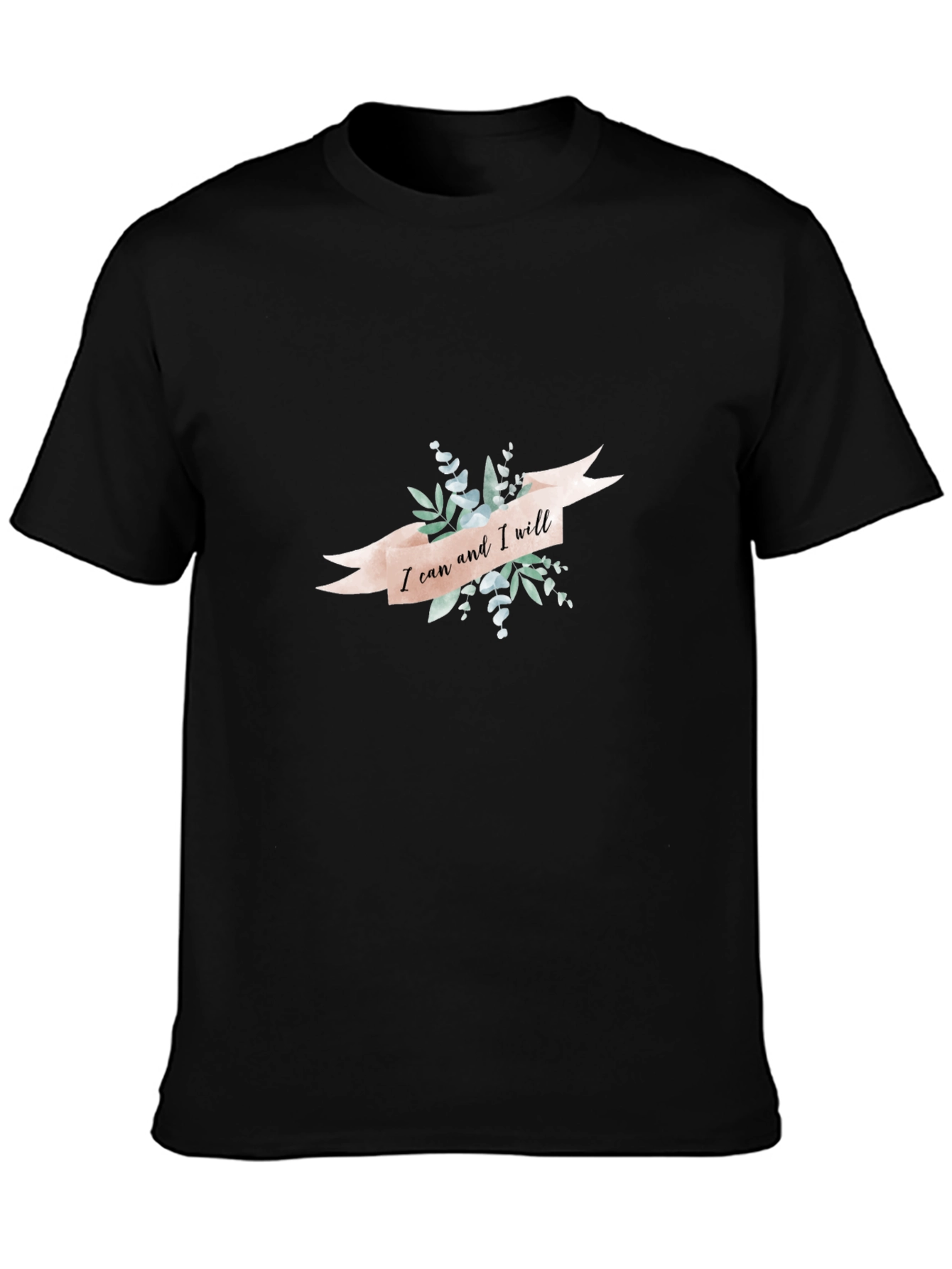 I Can and I Will Motivational Graphic T-Shirt