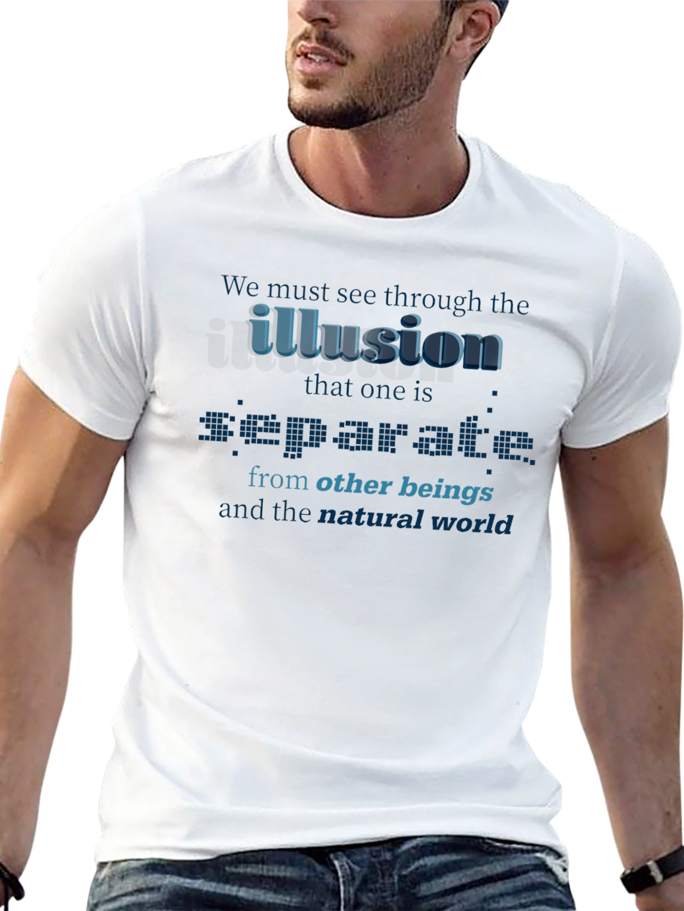 Illusion Separates T-Shirt - Awareness Design