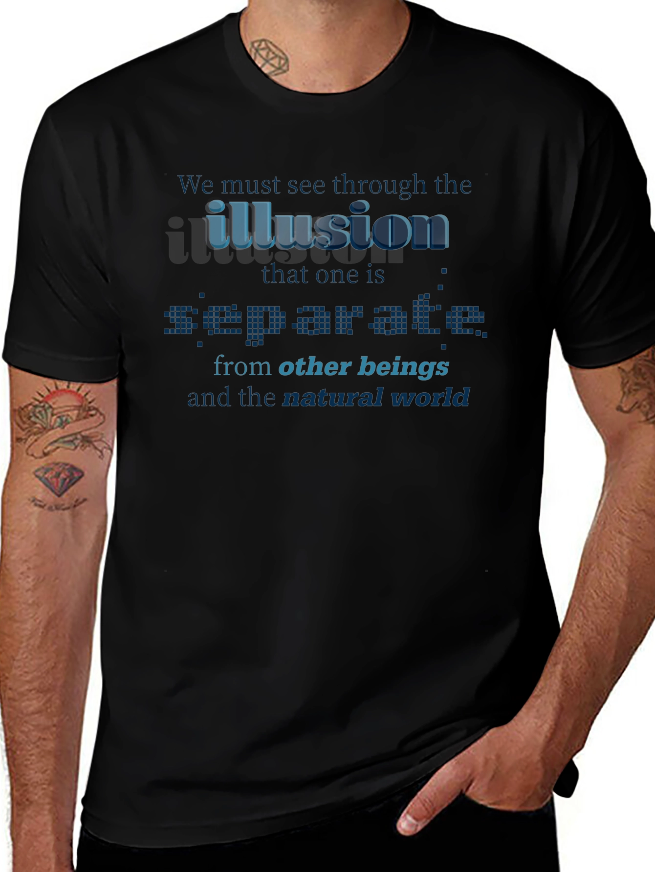 Illusion Separates T-Shirt - Awareness Design
