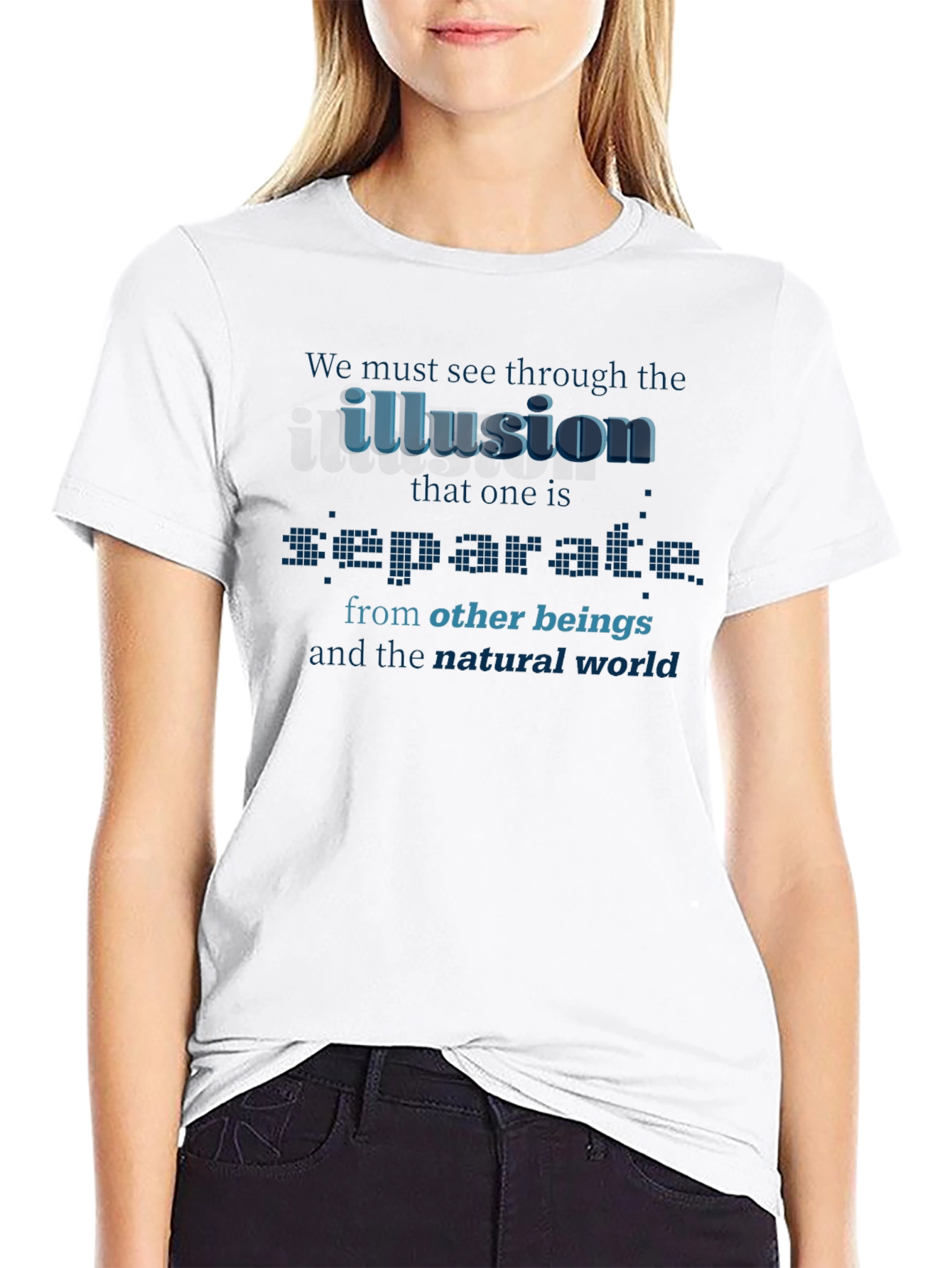 Illusion Separates T-Shirt - Awareness Design