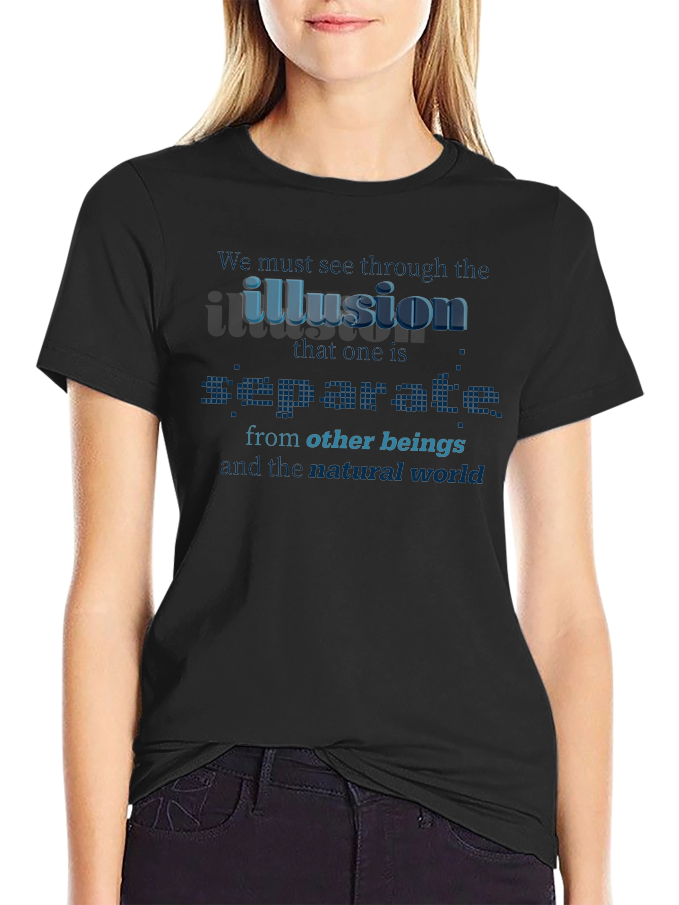 Illusion Separates T-Shirt - Awareness Design