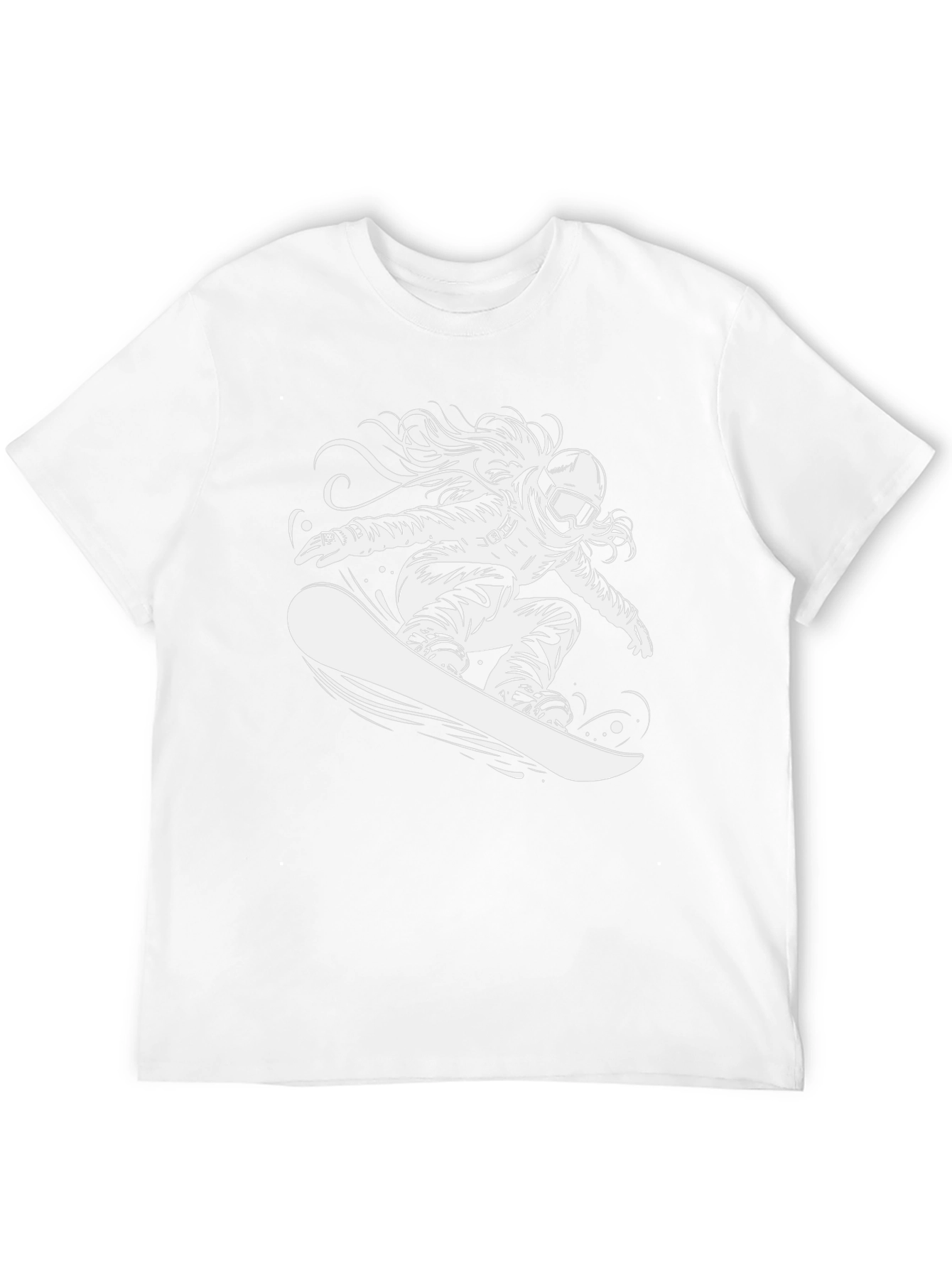 Snowboarder Graphic T-Shirt - Black