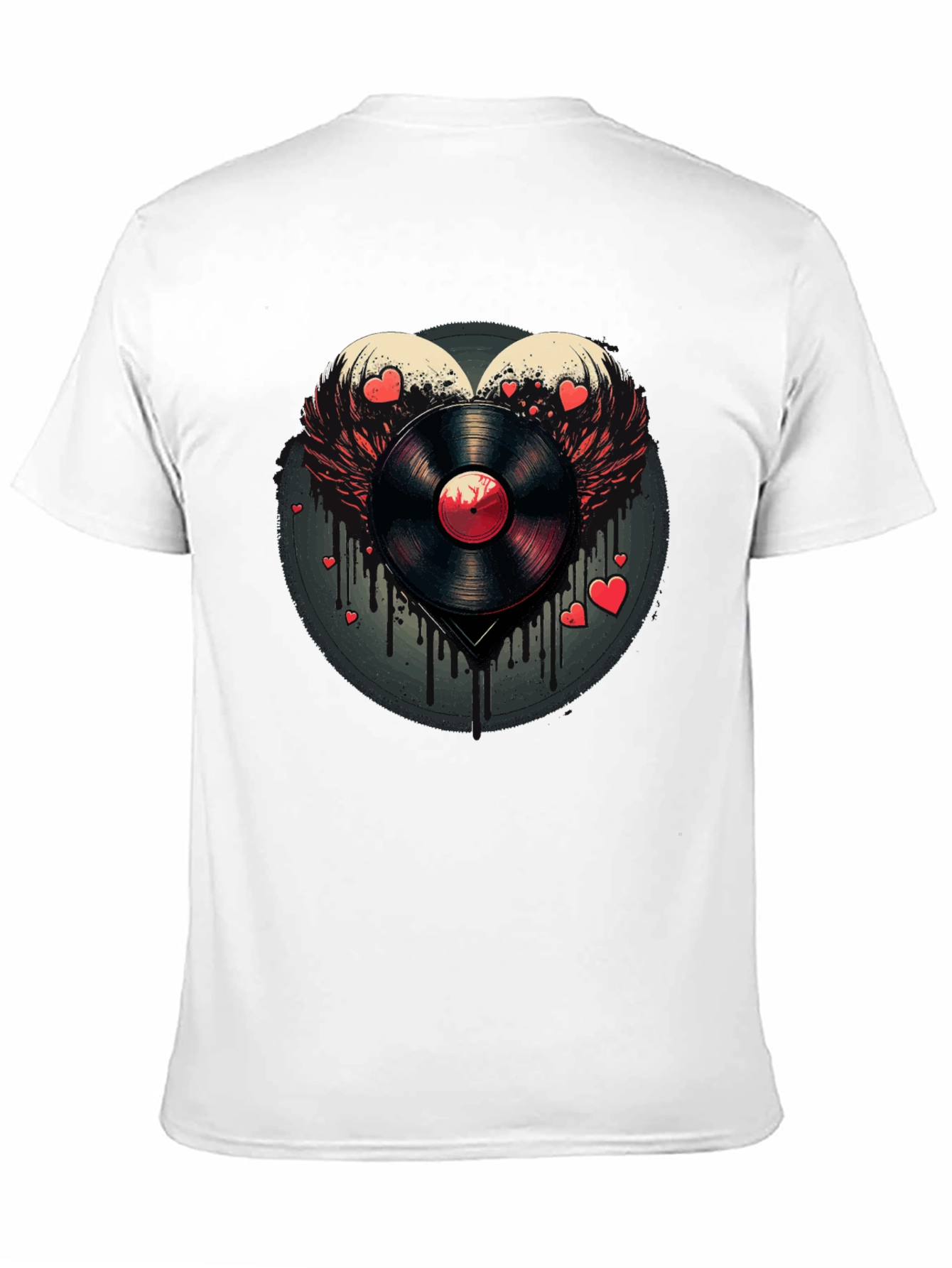 Heart Vinyl Record Graphic Tee