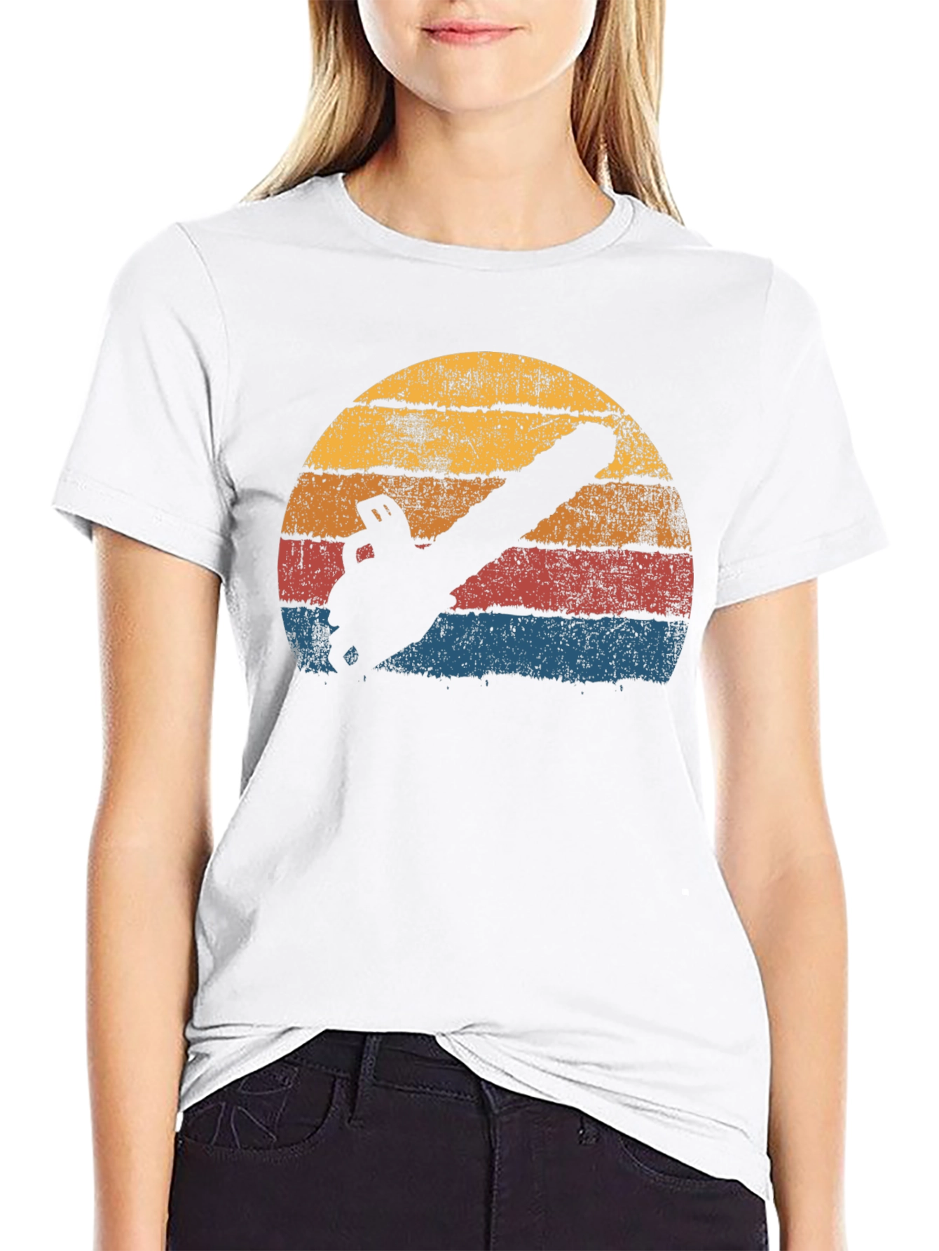 Retro Chainsaw T-Shirt - Black Graphic Tee