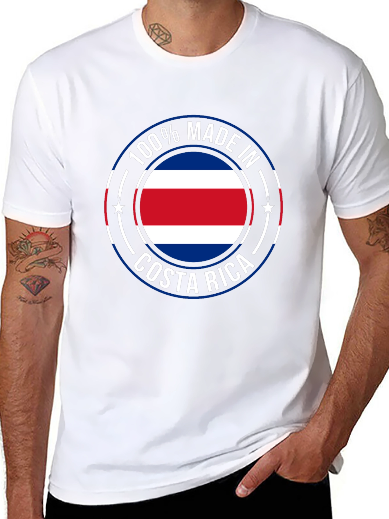 Costa Rica Made T-Shirt - Black Cotton Tee