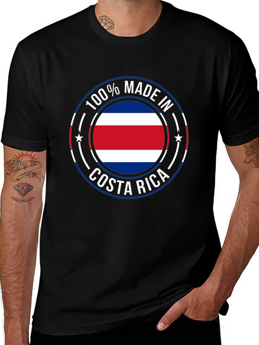 Costa Rica Made T-Shirt - Black Cotton Tee