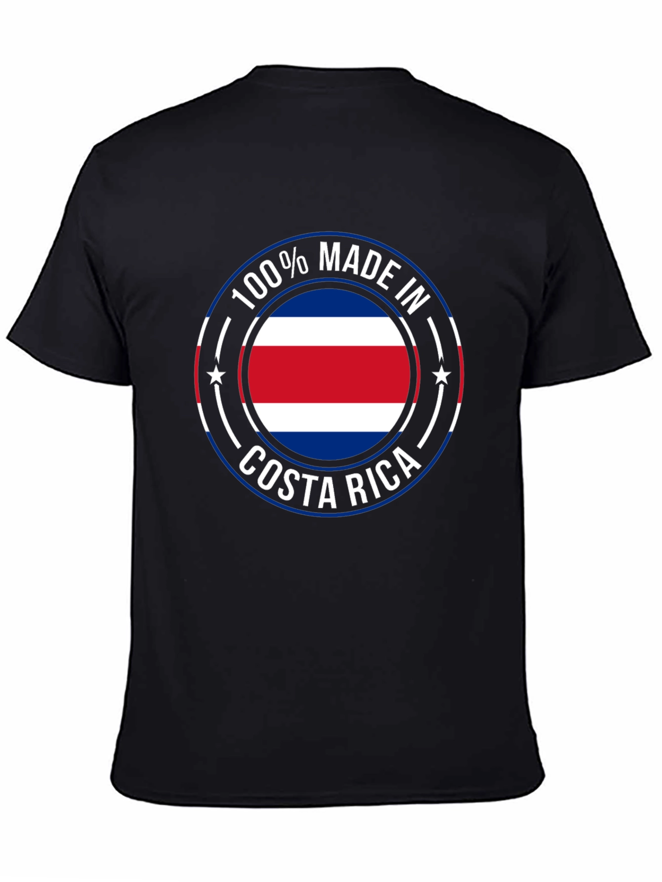 Costa Rica Made T-Shirt - Black Cotton Tee