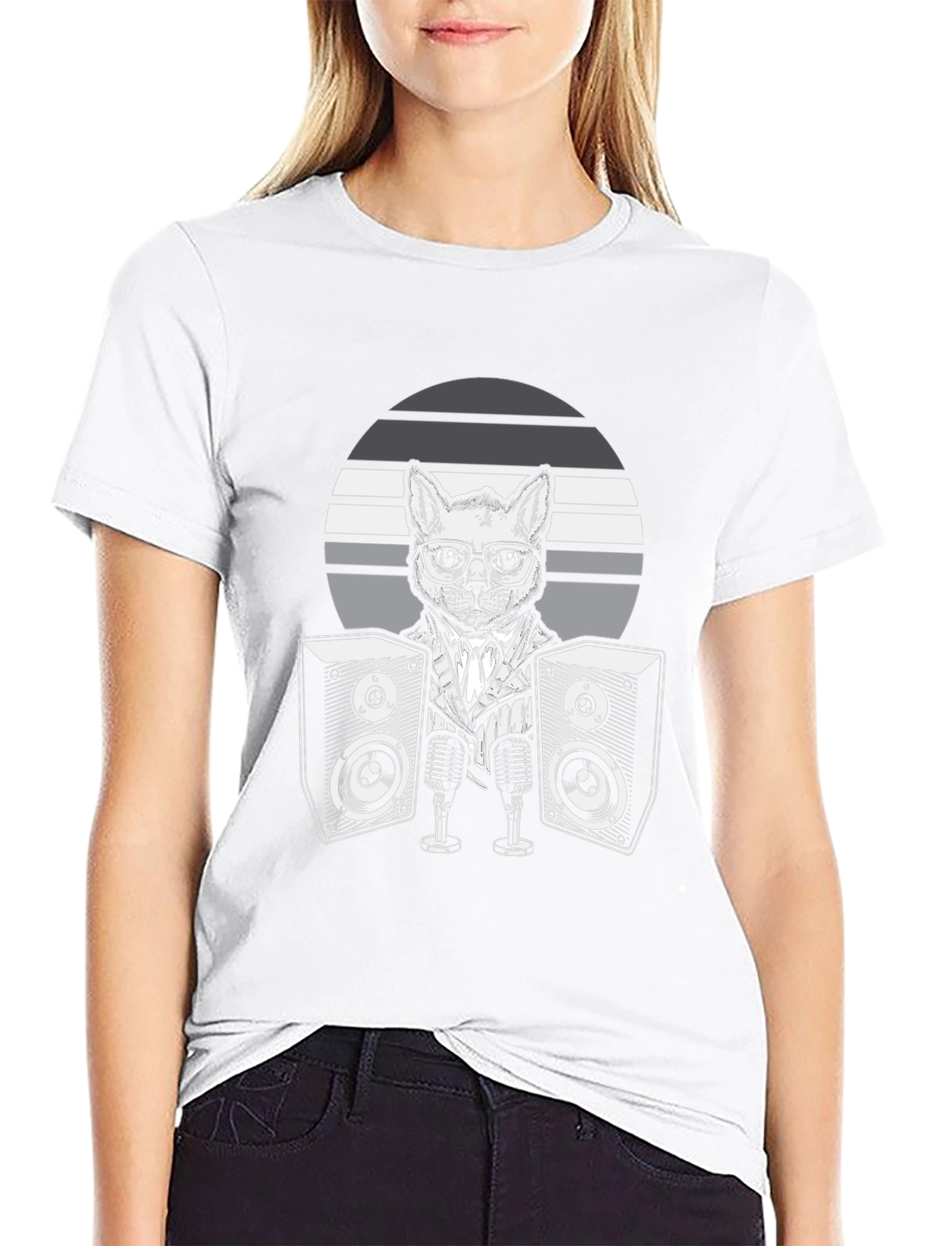 DJ Cat T-Shirt - Cool Music Lover Tee