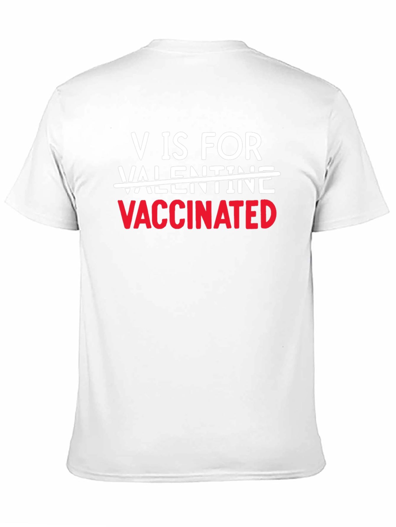 Vaccinated Valentine Black T-Shirt