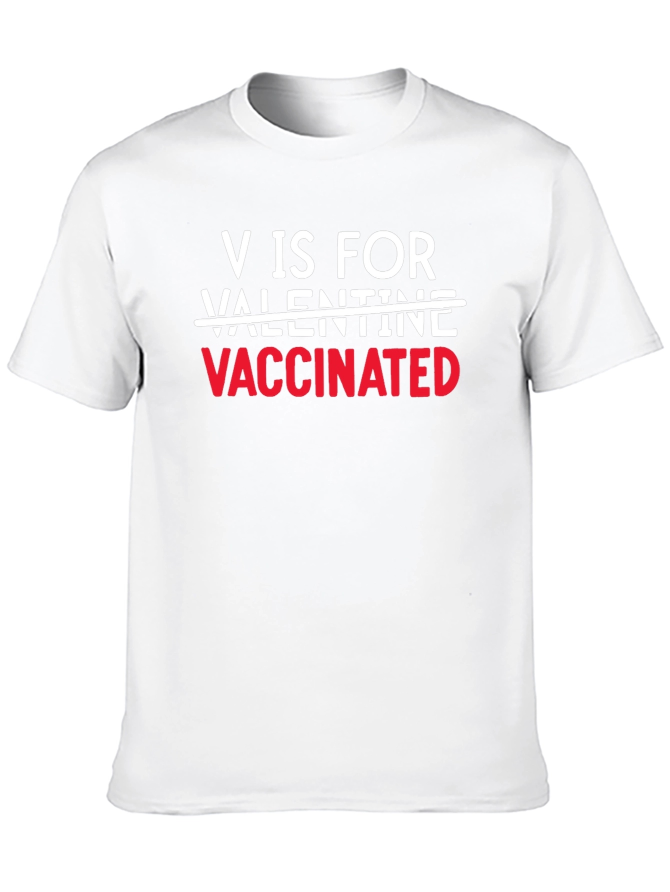 Vaccinated Valentine Black T-Shirt