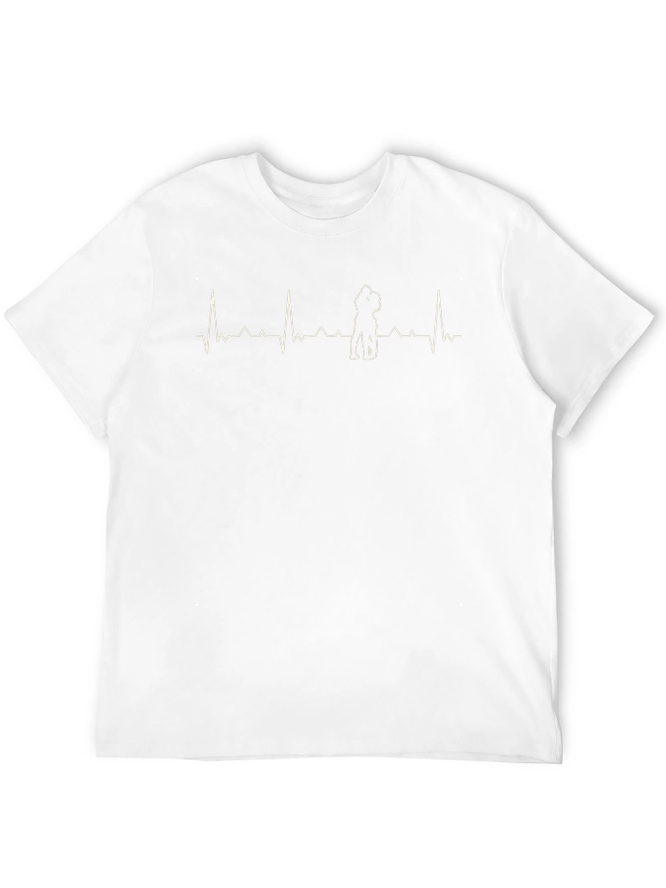 Heartbeat Boxer Dog T-Shirt Black