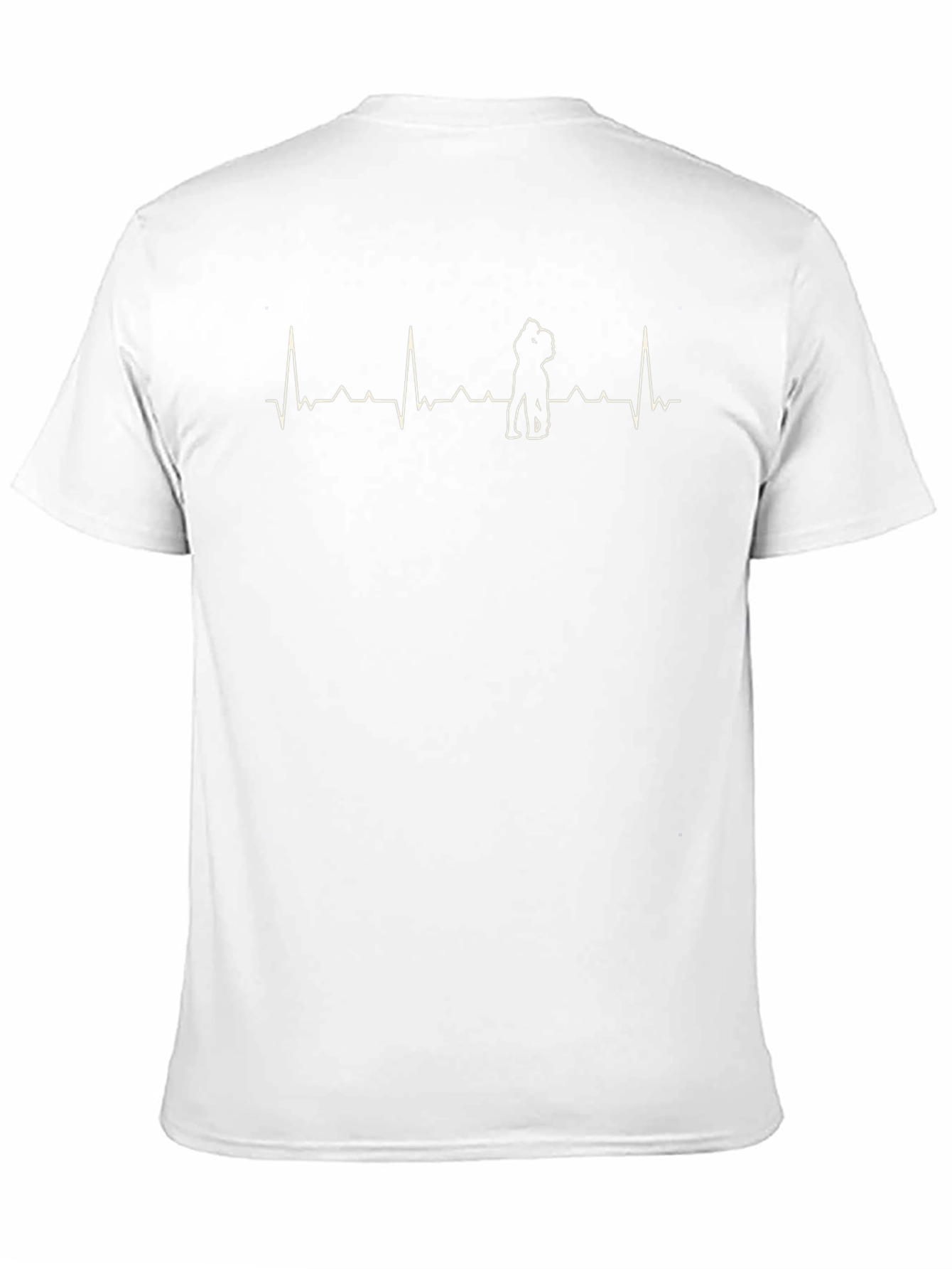 Heartbeat Boxer Dog T-Shirt Black