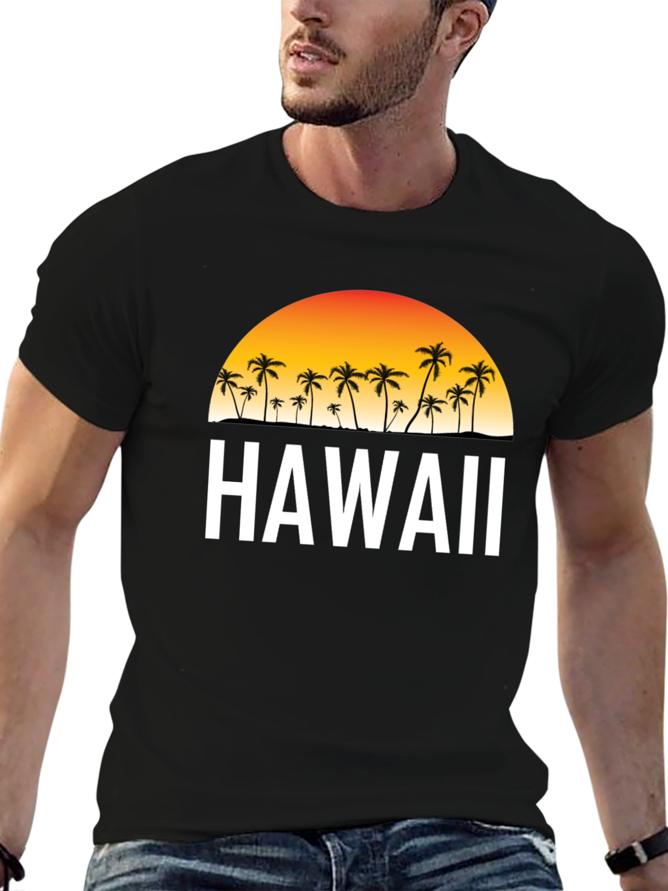 Hawaii Sunset Graphic Tee - Island Style