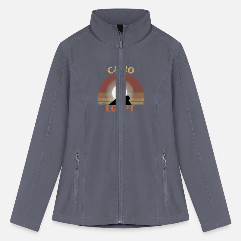 Cairo Egypt Moon rising behind Sphinx and Pyramid