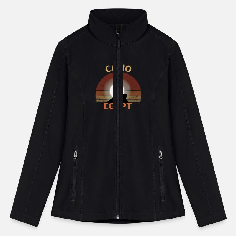 Cairo Egypt Moon rising behind Sphinx and Pyramid