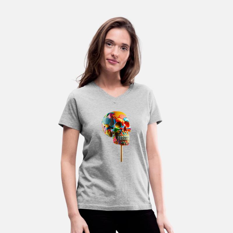 Candy lollipop skull