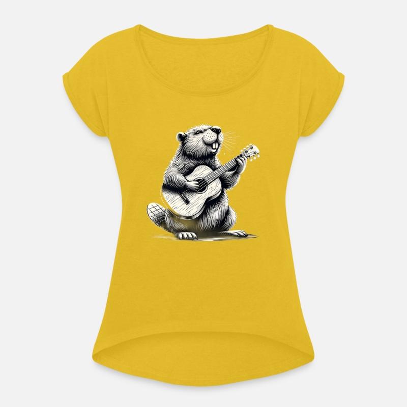 Capybara Guitarist Musician Rodent Graphic