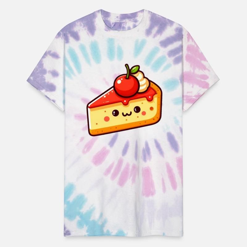 Cartoon Funny Cheesecake Sticker Logo