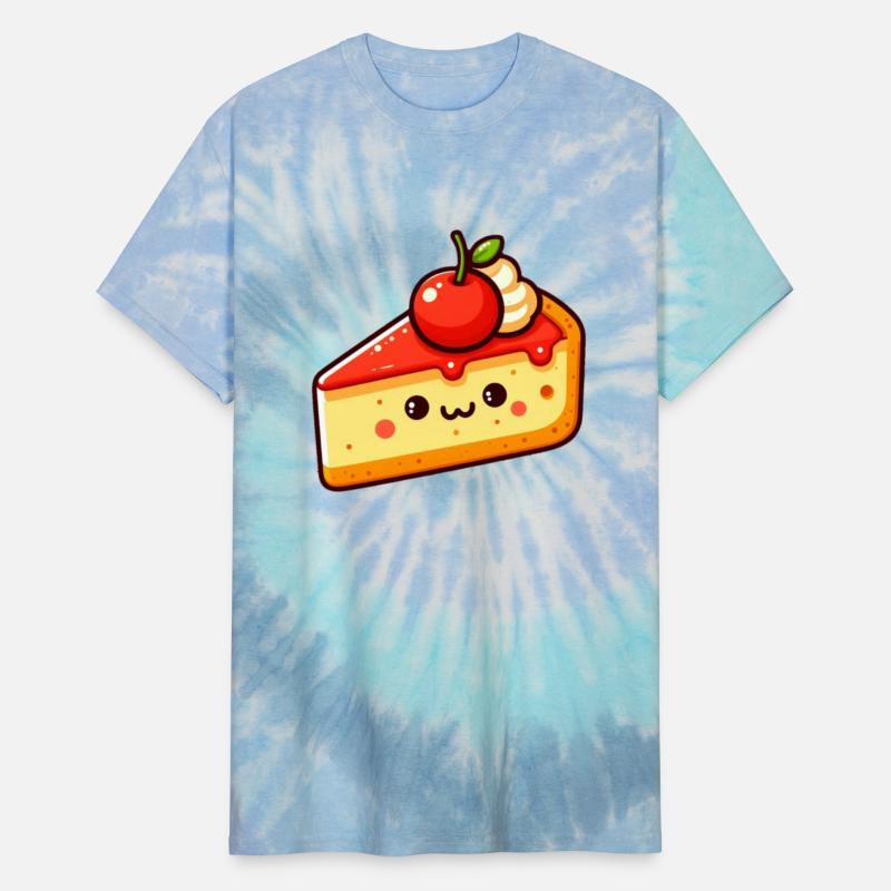 Cartoon Funny Cheesecake Sticker Logo