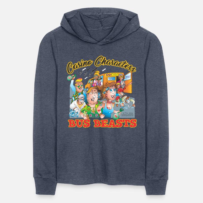 Casino Characters Bus Beasts Illustration