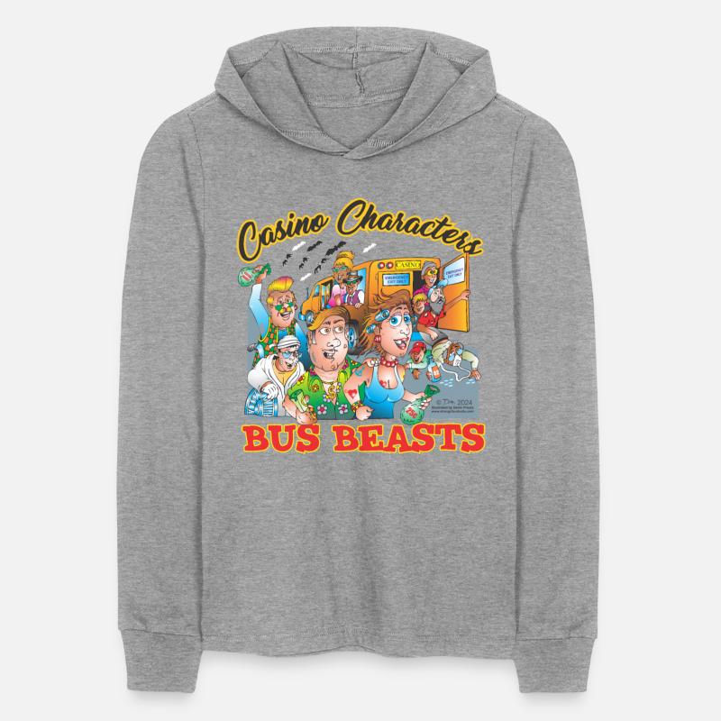 Casino Characters Bus Beasts Illustration