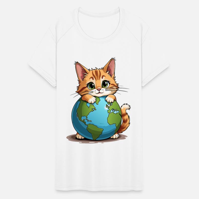 Cat Love The Planet Earth