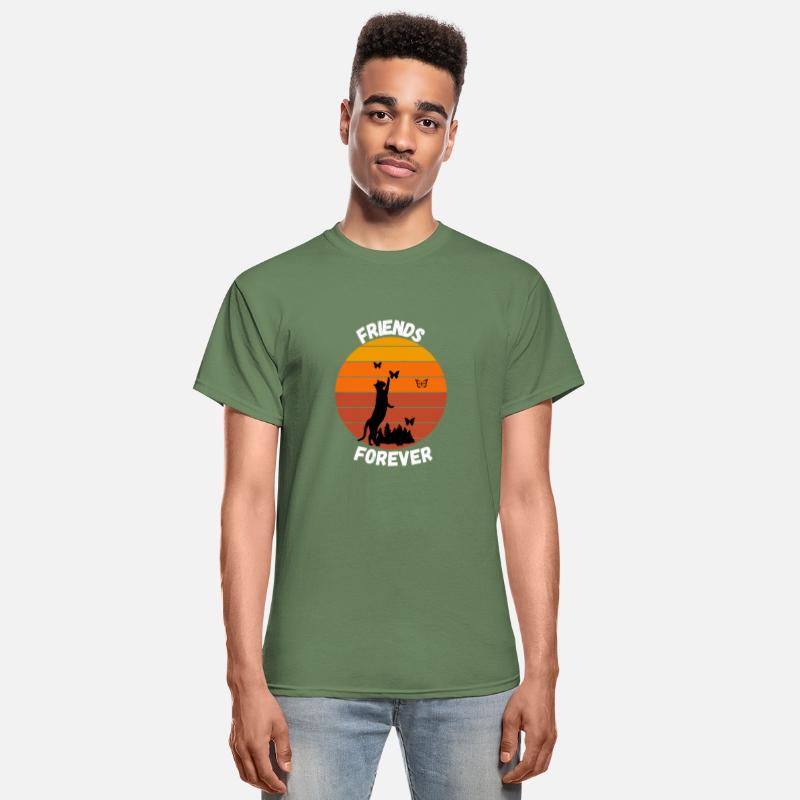 Cat sunset - funny cat friends forever