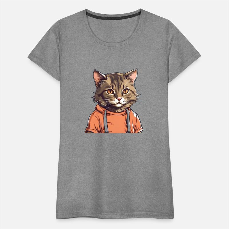 Cat Wearing a Hoodie and Suspenders