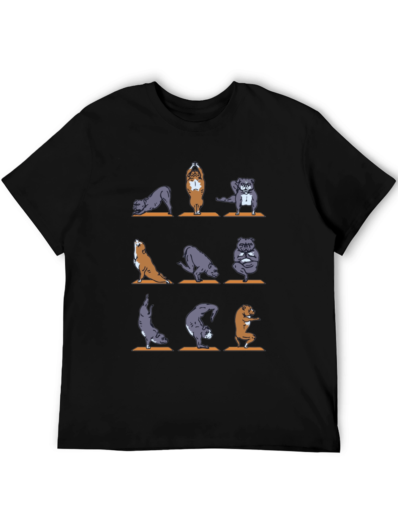 Yoga Dogs Graphic T-Shirt - Unisex