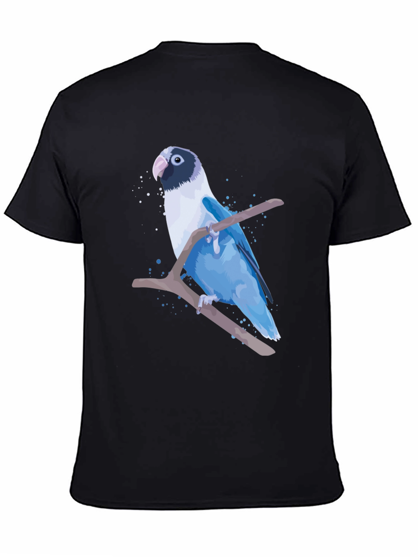 Blue Parrot Graphic Print T-Shirt