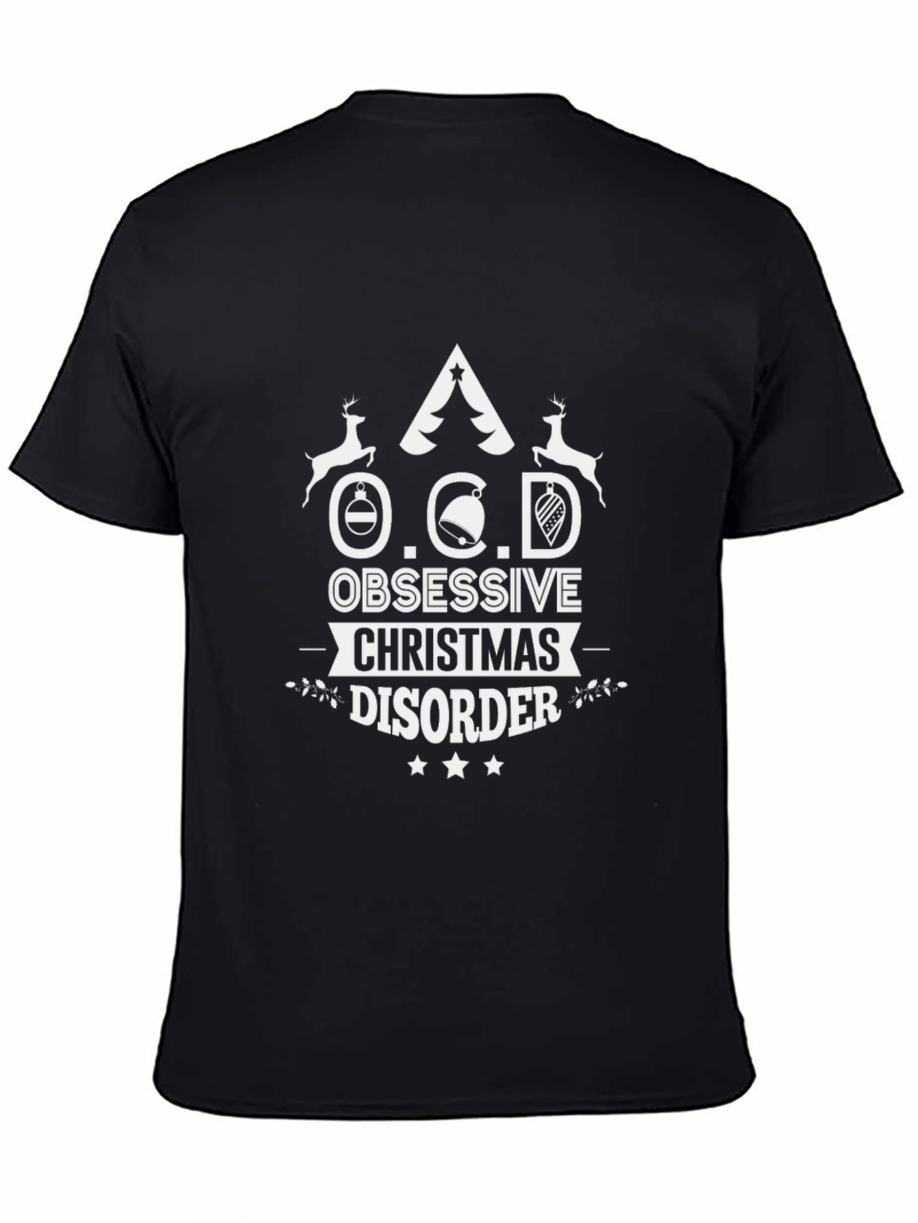 Funny OCD Christmas Disorder T-Shirt