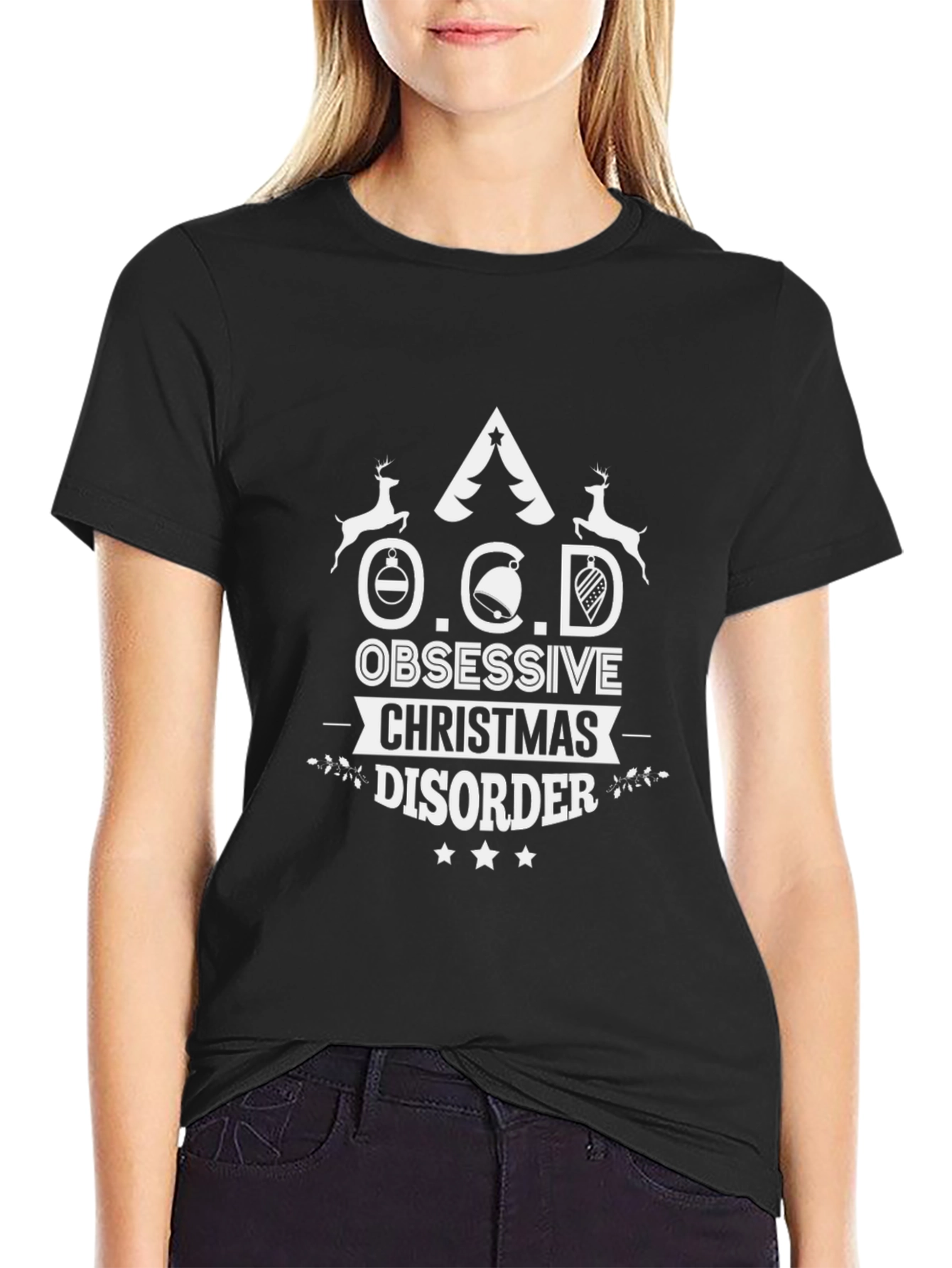 Funny OCD Christmas Disorder T-Shirt