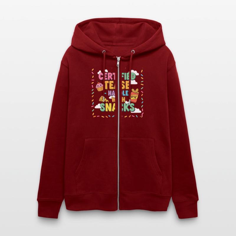 "Certified Tease – Handle With Snacks"