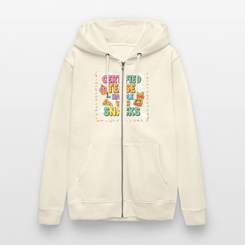 "Certified Tease – Handle With Snacks"