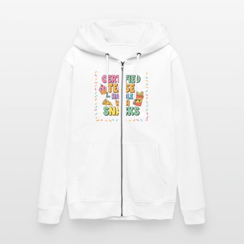 "Certified Tease – Handle With Snacks"