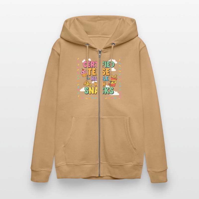 "Certified Tease – Handle With Snacks"