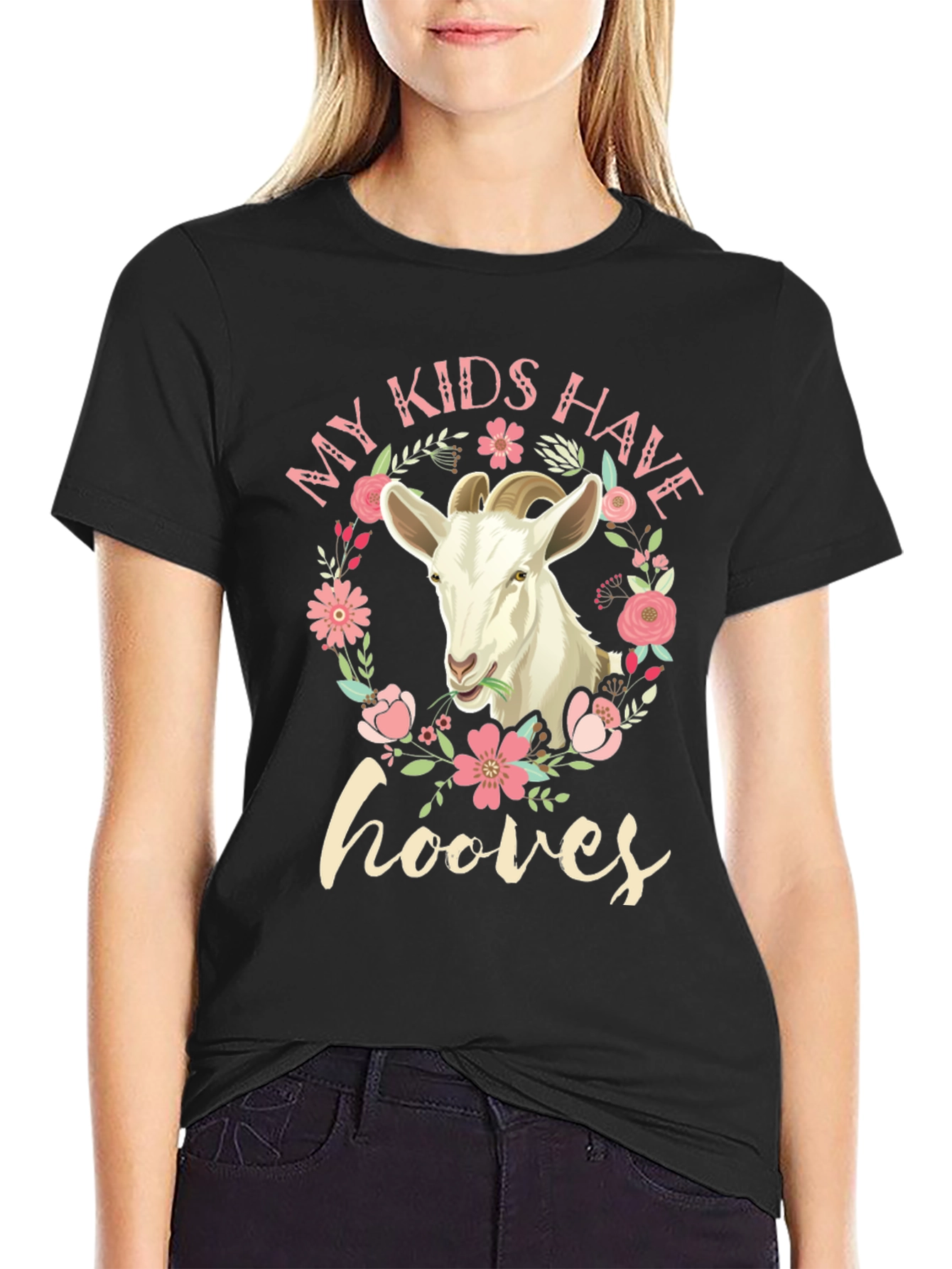 My Kids Have Hooves Goat Graphic T-Shirt
