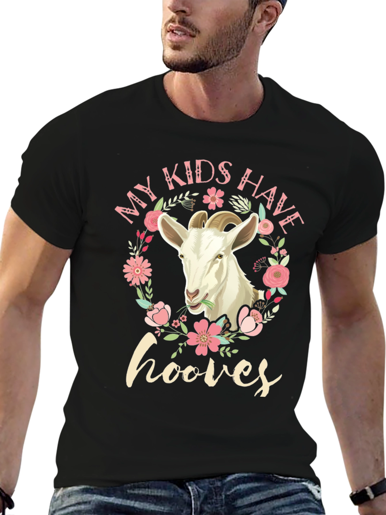 My Kids Have Hooves Goat Graphic T-Shirt
