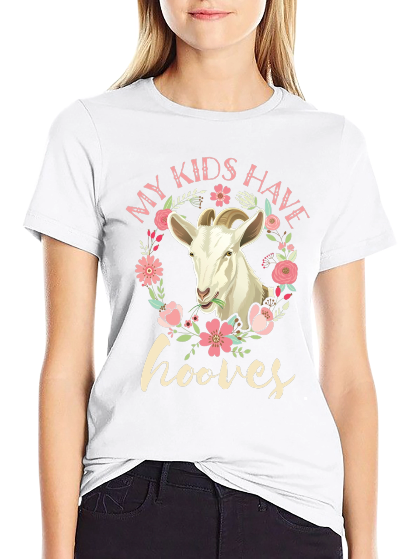 My Kids Have Hooves Goat Graphic T-Shirt