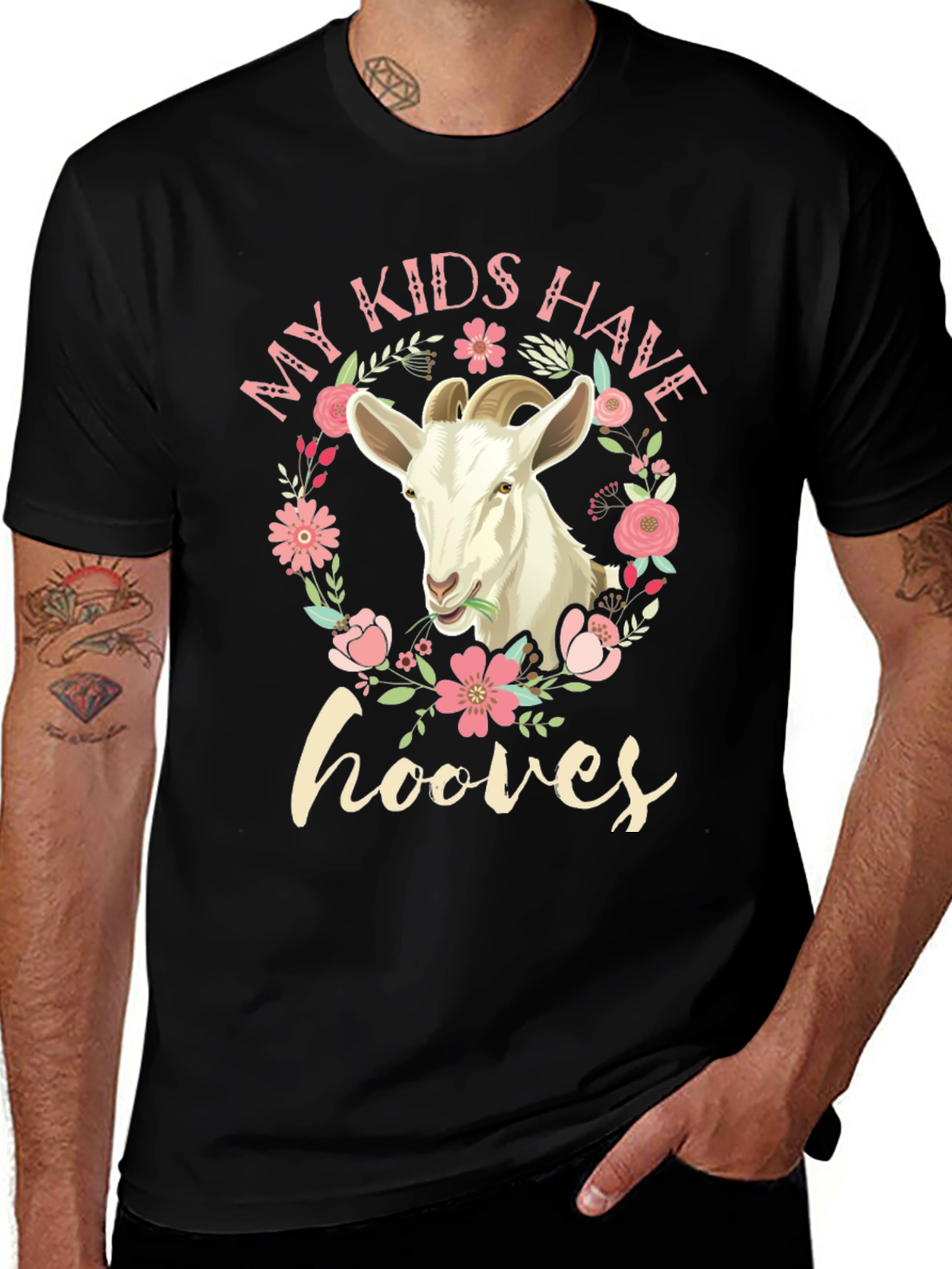 My Kids Have Hooves Goat Graphic T-Shirt