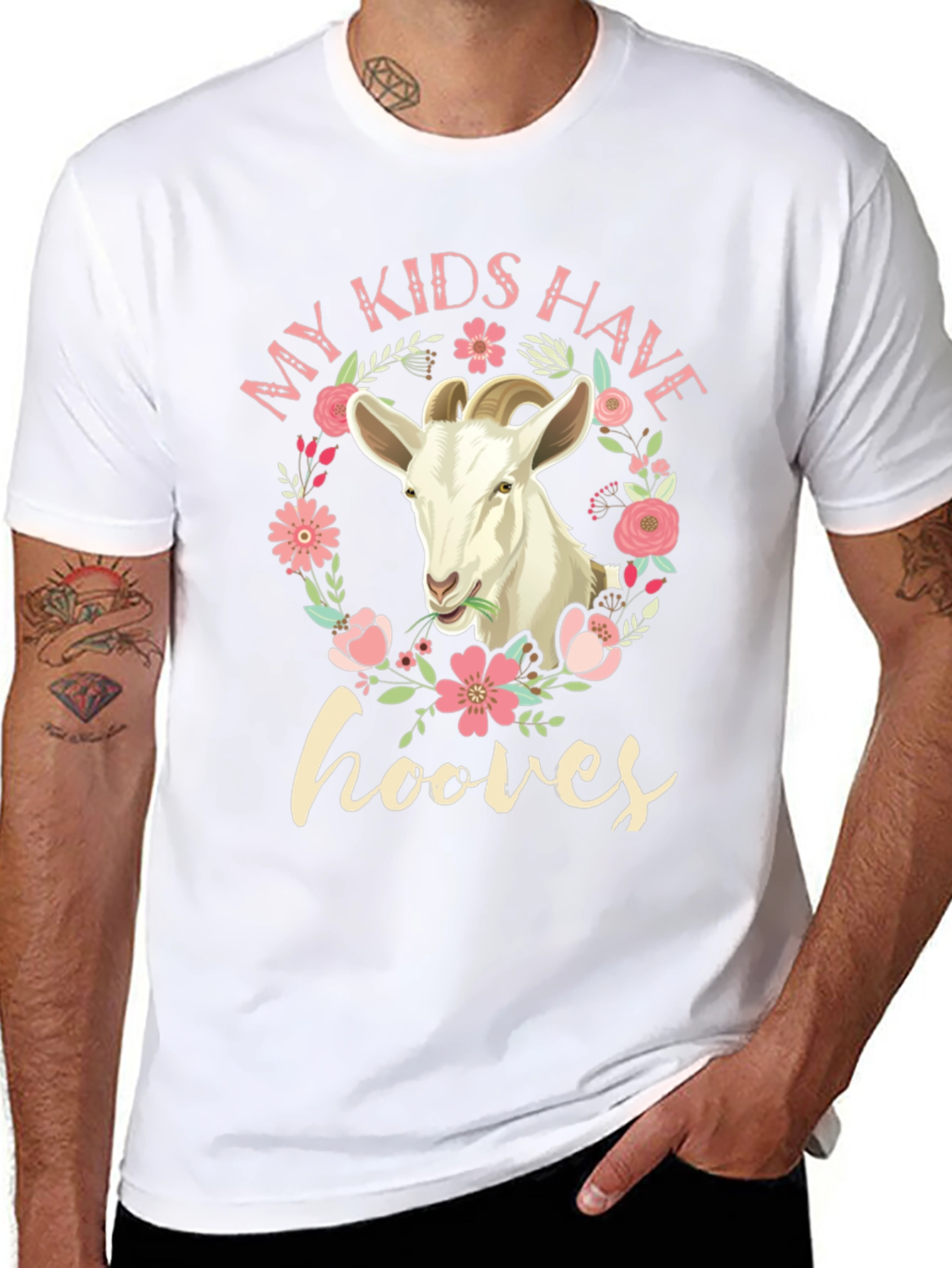 My Kids Have Hooves Goat Graphic T-Shirt