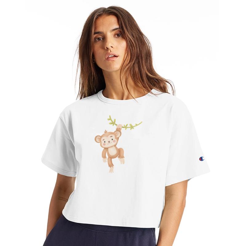 Cheeky Monkey Hanging Funny Jungle Animal Design