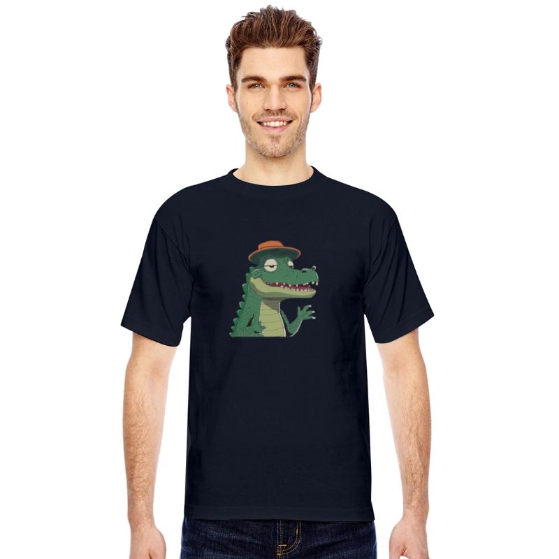 Chill Croc with a Hat Funny Cartoon Alligator