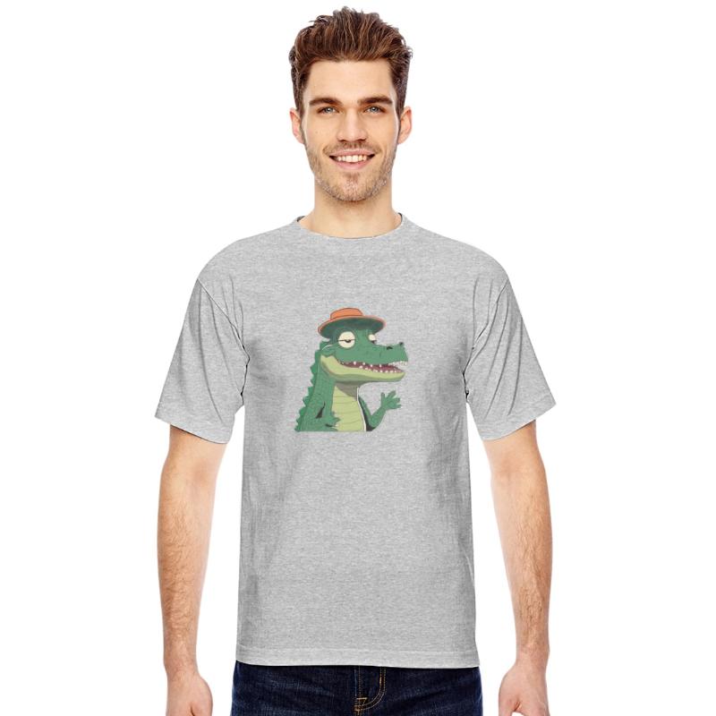 Chill Croc with a Hat Funny Cartoon Alligator
