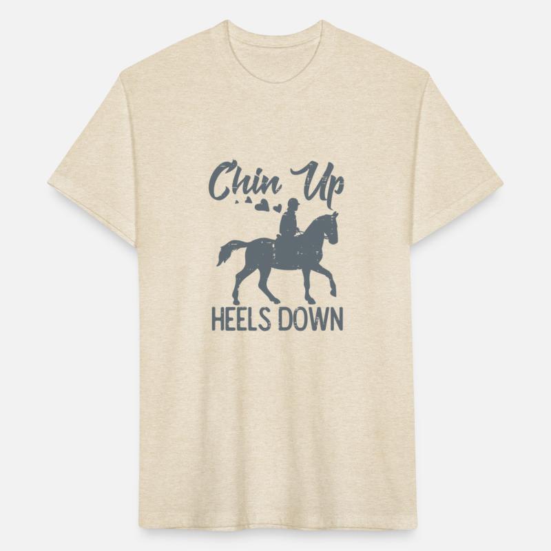 Chin Up Heels Down Horse Riding Rider Equestrian G