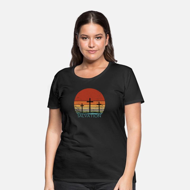 Christian Cross Sunset Silhouette Design